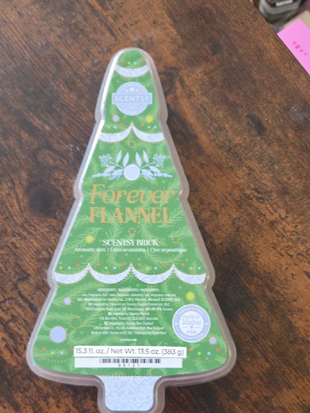 Scentsy Forever Flannel Wax Brick